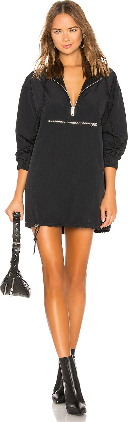 Danielle Guizio Windbreaker Hoodie Dress