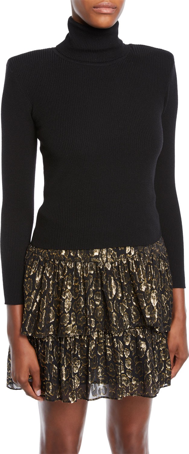 A.L.C. Addison Long-Sleeve Wool Turtleneck Sweater