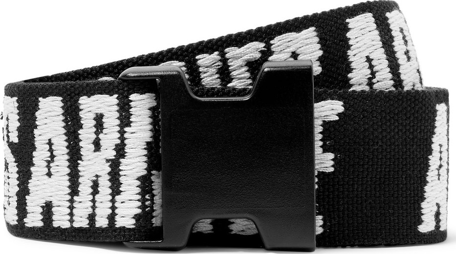 Aries 4cm Logo-Jacquard Webbing Belt