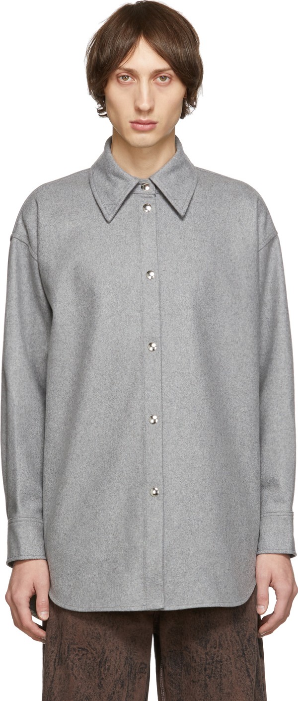 Acne Studios Grey Sarwin Long Sleeve Shirt