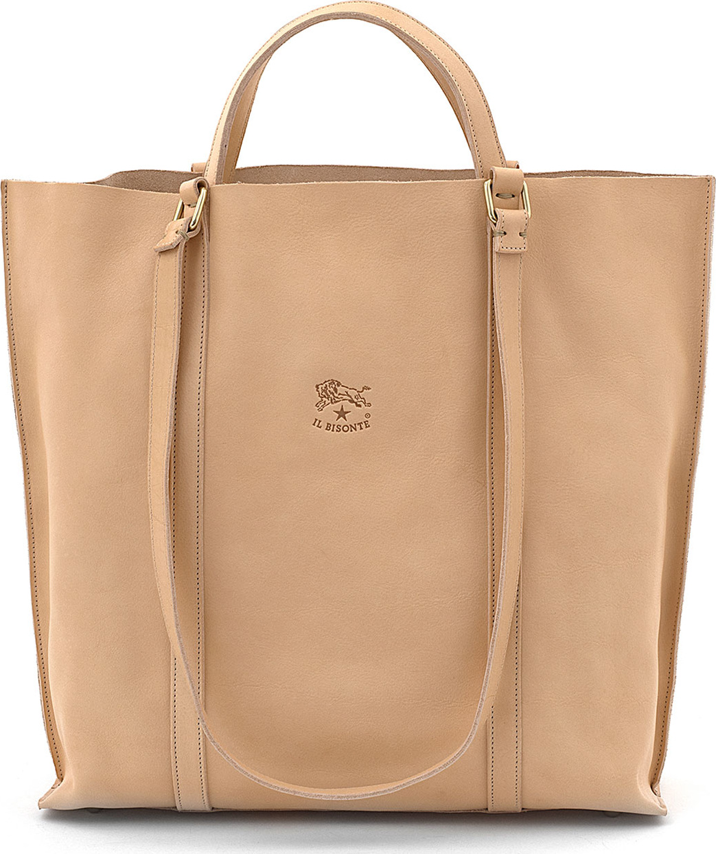 Il Bisonte Large Leather Tote Bag
