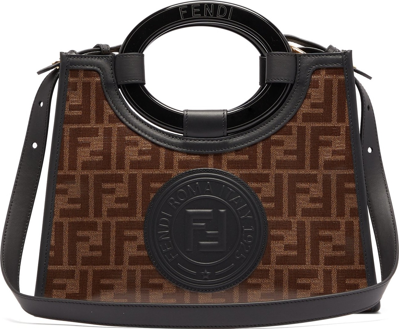 Fendi Small Runaway FF-coated canvas tote
