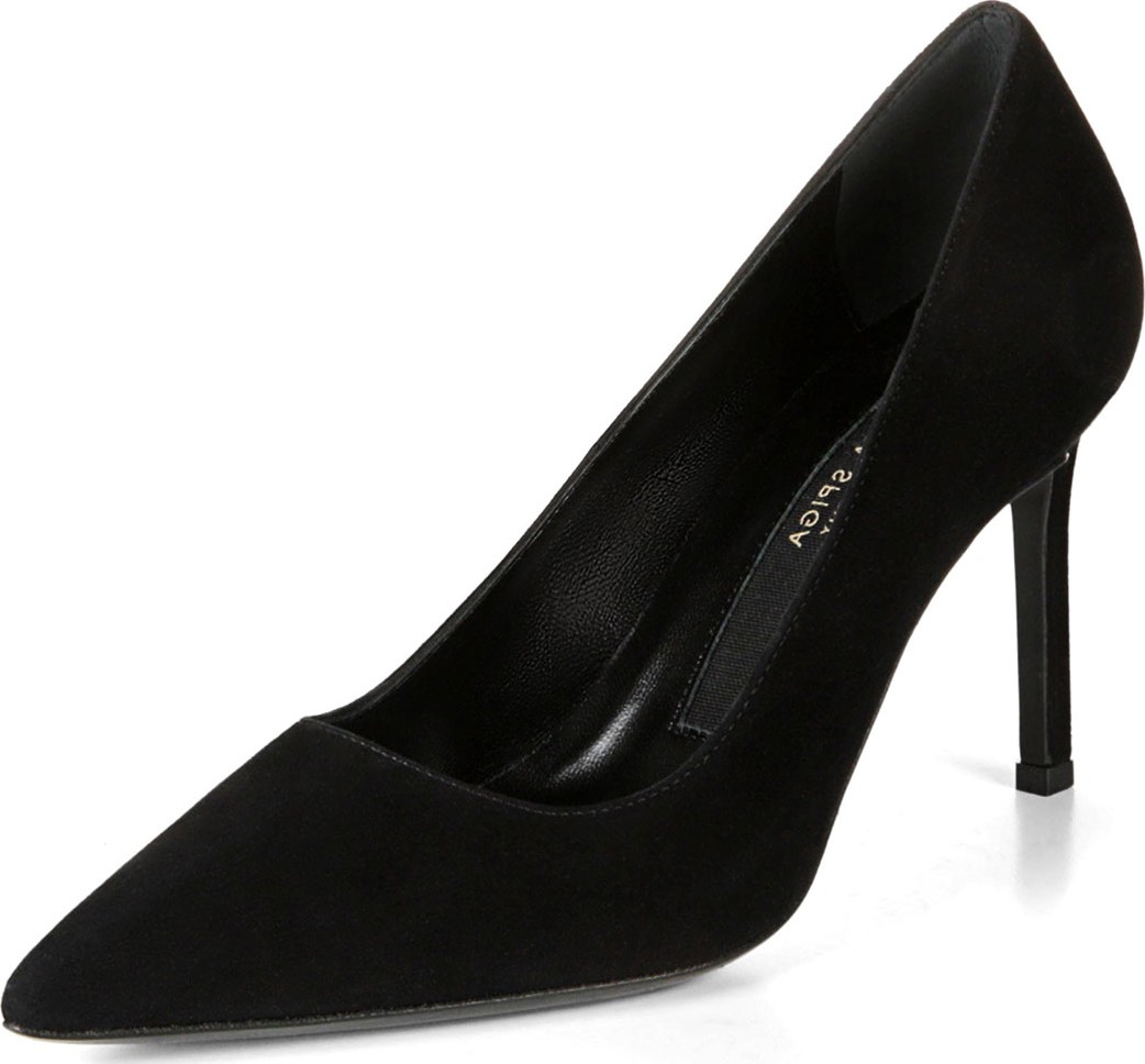 Via Spiga Nikole Suede Point-Toe Pumps