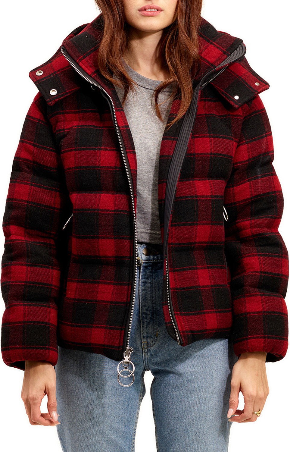 The Very Warm Wylde Down Puffer Coat w/ Artwork Lining