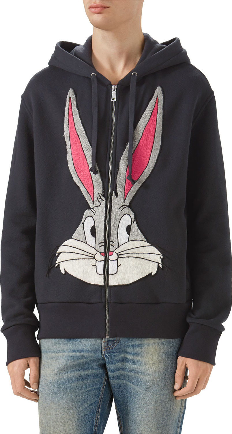 Gucci Bugs Bunny Zip-Front Hoodie