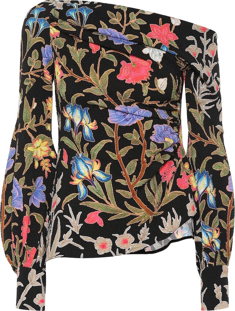 Peter Pilotto Asymmetric crêpe top