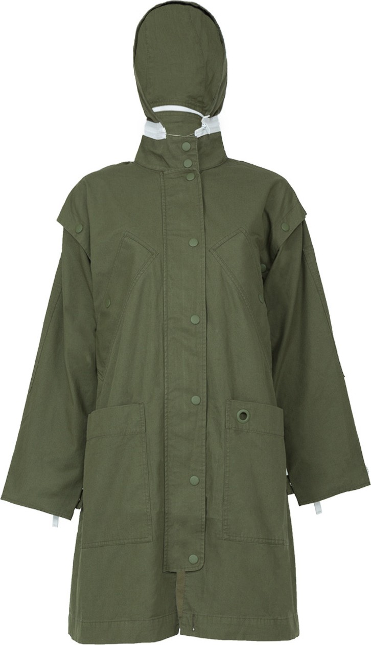 Proenza Schouler Washed military hooded coat