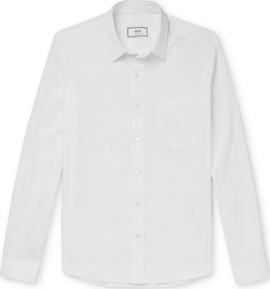 AMI Slim-Fit Cotton-Poplin Shirt