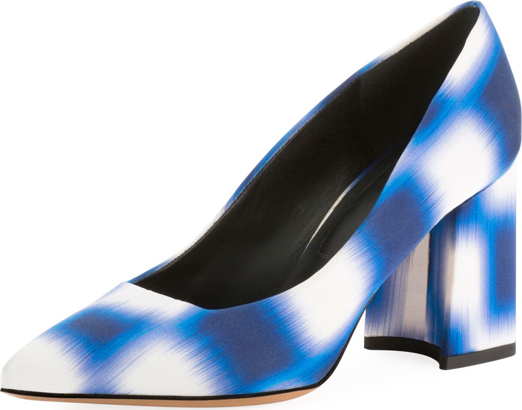 Dries Van Noten Striped Fabric Pumps