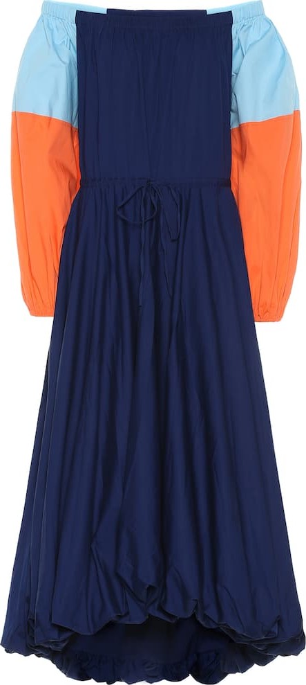 Staud Fleur off-the-shoulder dress