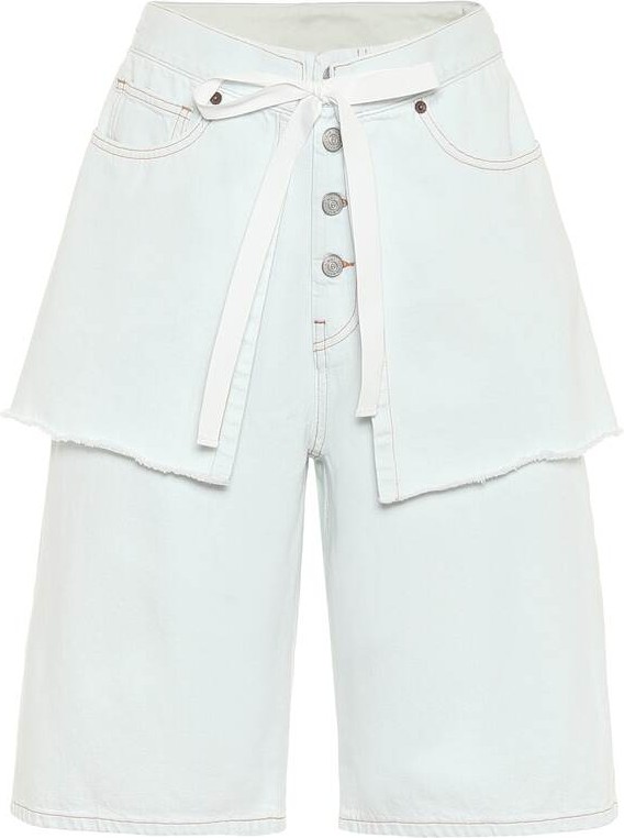 MM6 Maison Margiela High-rise denim shorts