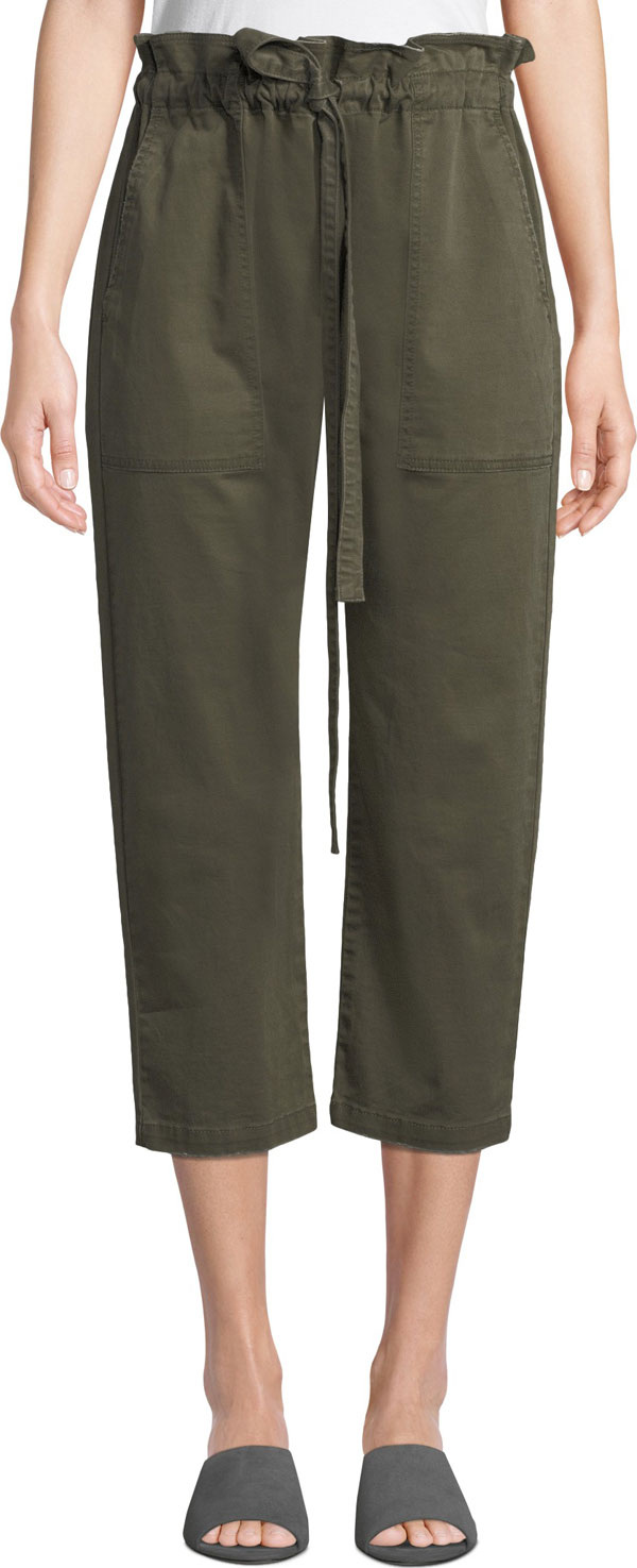 Current/Elliott Tabloid Cropped Paperbag Pants