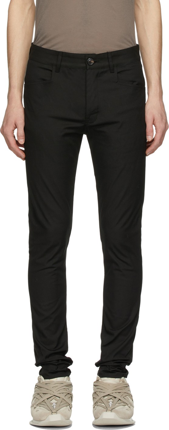 Rick Owens Black Skinny Trousers