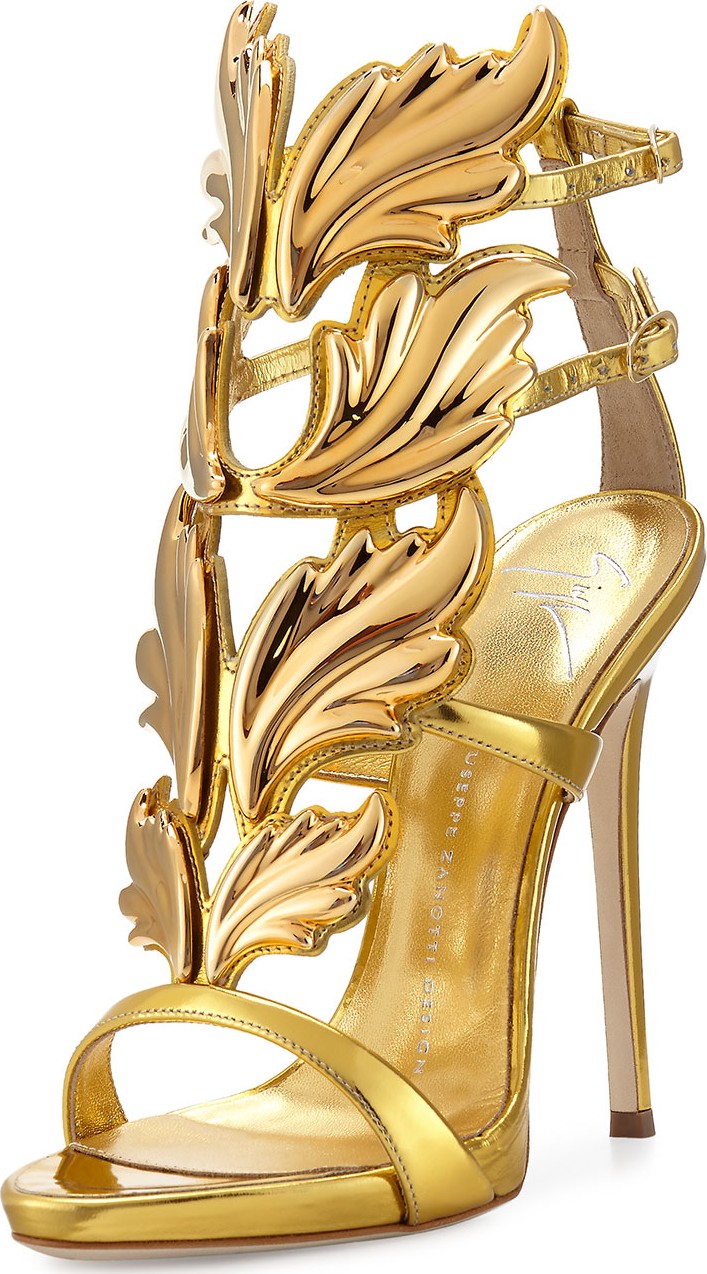 Giuseppe Zanotti Coline Wings Suede 110mm Sandals