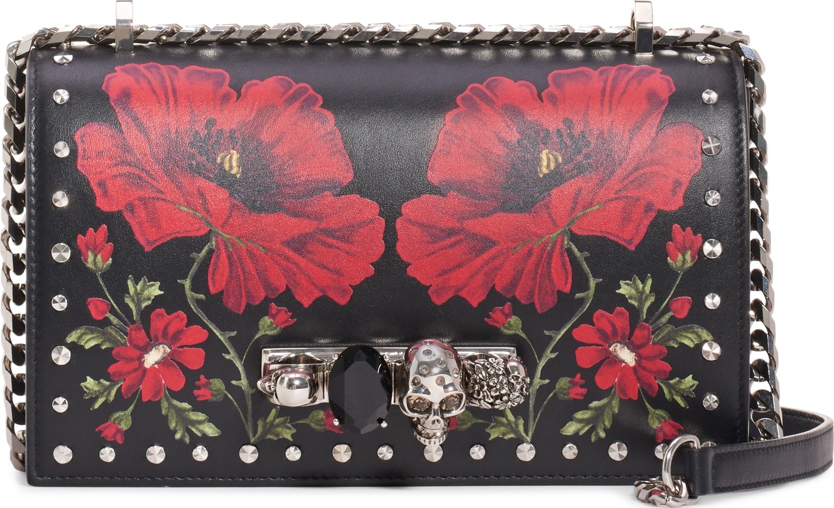 Alexander McQueen Studded Leather Shoulder Bag