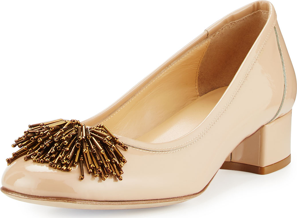 Sesto Meucci Flynn Ornament Patent LowPump, Beige