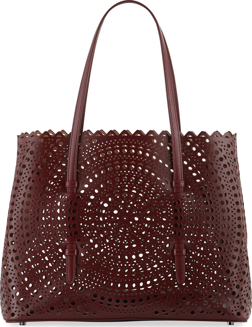 Alaïa Small Vienne Laser-Cut Leather Tote Bag