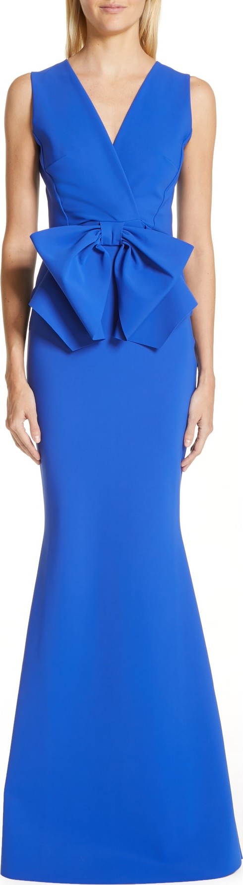 La Petite Robe di Chiara Boni Oshun Bow Waist Trumpet Gown