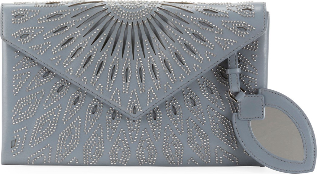 Alaïa Beaded Laser-Cut Clutch Bag
