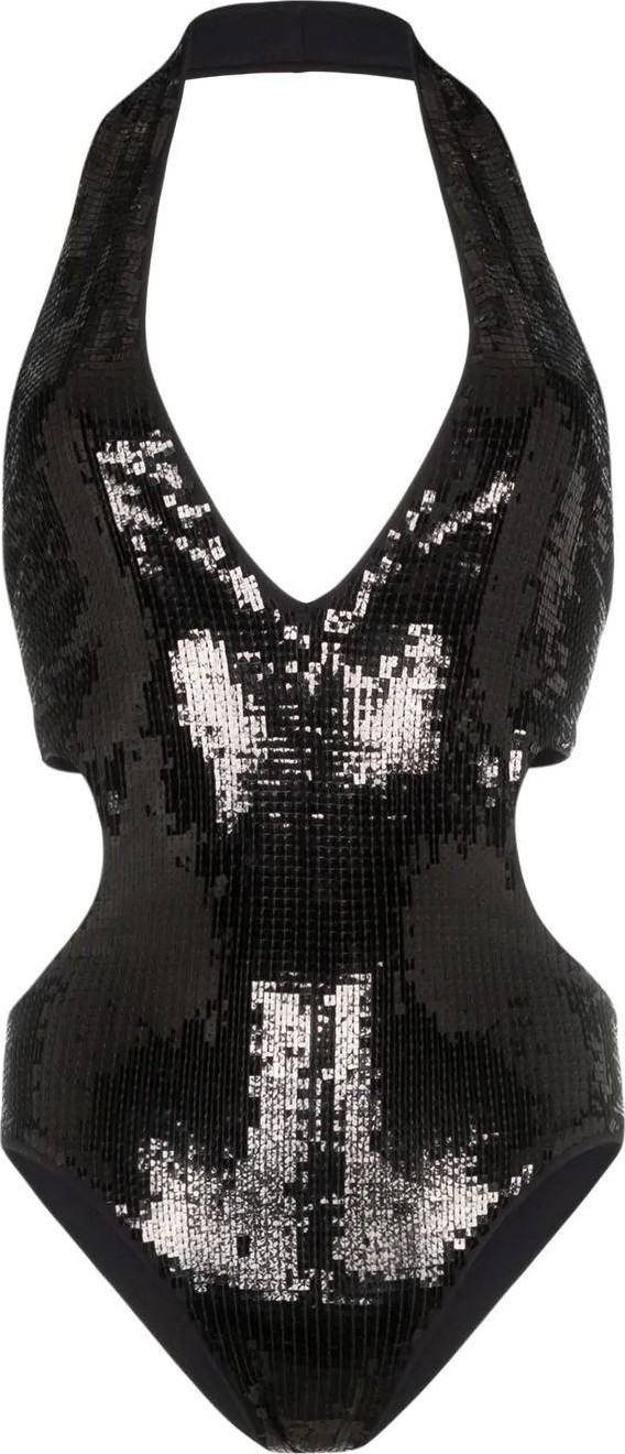 Saint Laurent sequin-embellished bodysuit