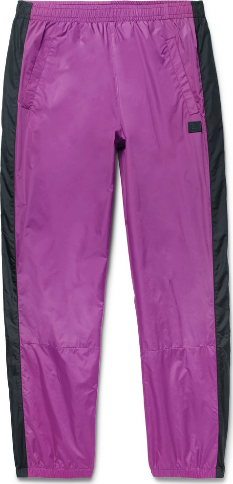 Acne Studios Tapered Logo-Appliquéd Striped Nylon Track Pants