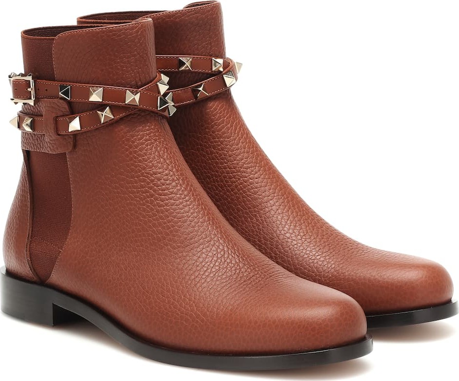 Valentino Valentino Garavani Rockstud leather ankle boots