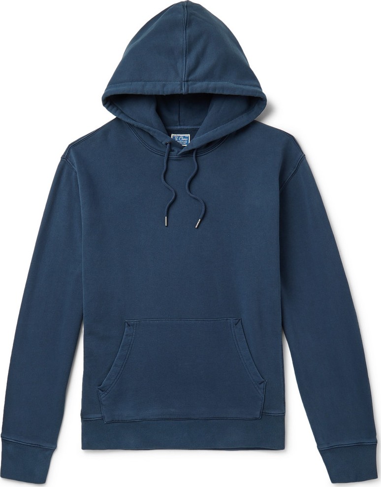 J.Crew Garment-Dyed Loopback Cotton-Jersey Hoodie