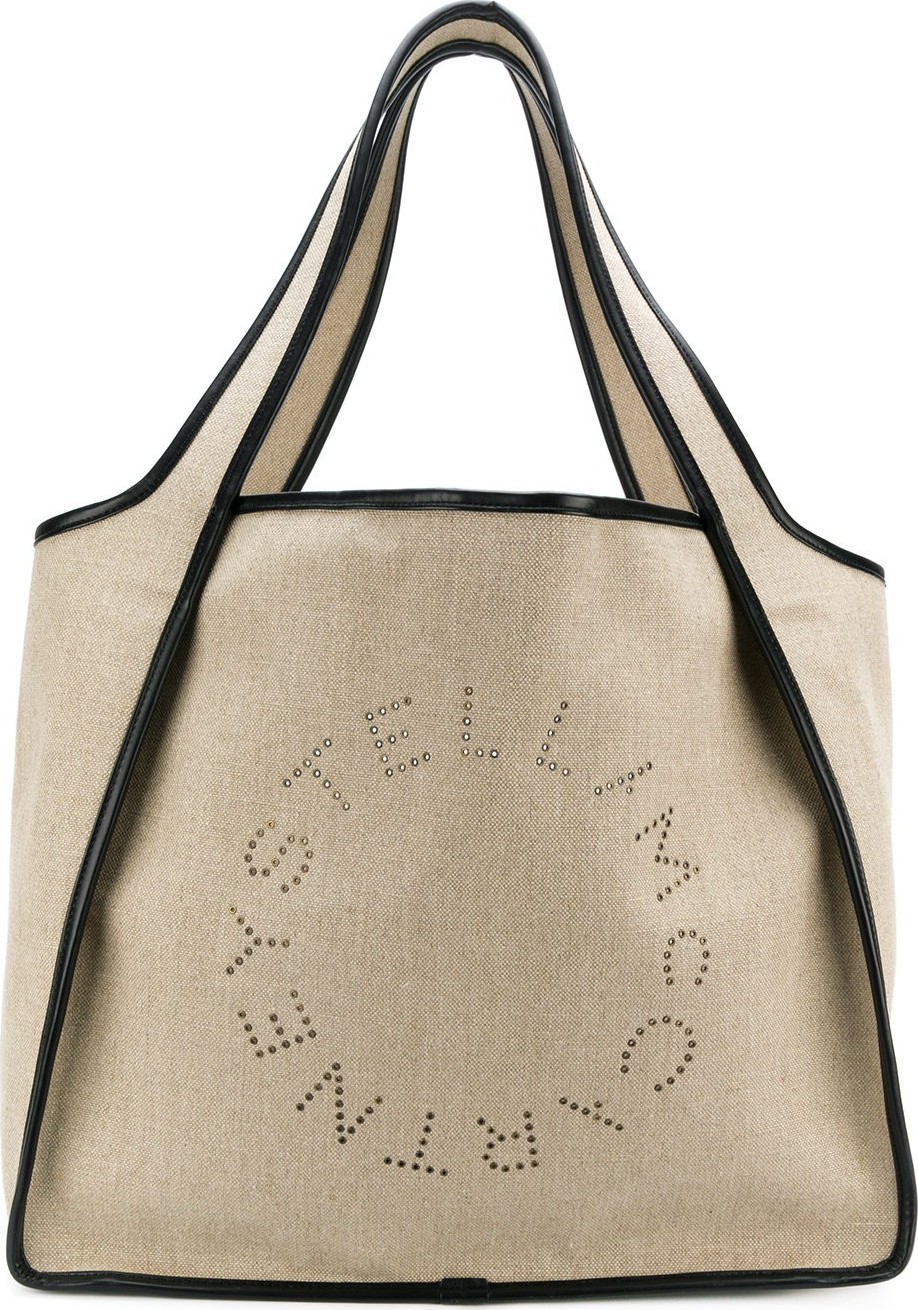 Stella McCartney eyelet logo tote