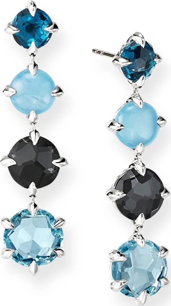 David Yurman Chatelaine Drop Earrings w/ Topaz