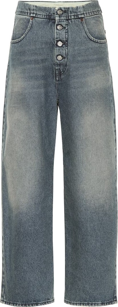 MM6 Maison Margiela High-rise wide-leg jeans