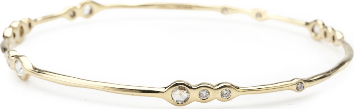 IPPOLITA 18k Gold Sweet 16 Diamond Bangle Bracelet