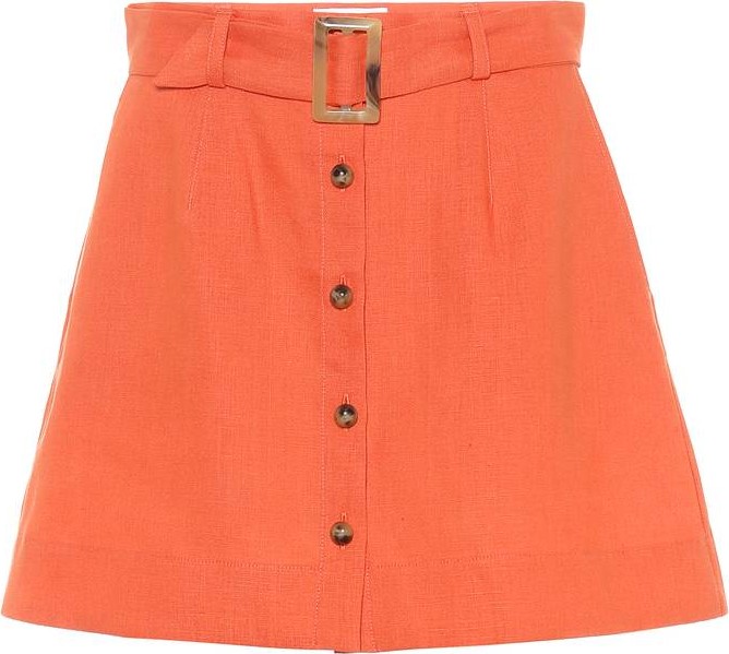 Lisa Marie Fernandez Linen miniskirt