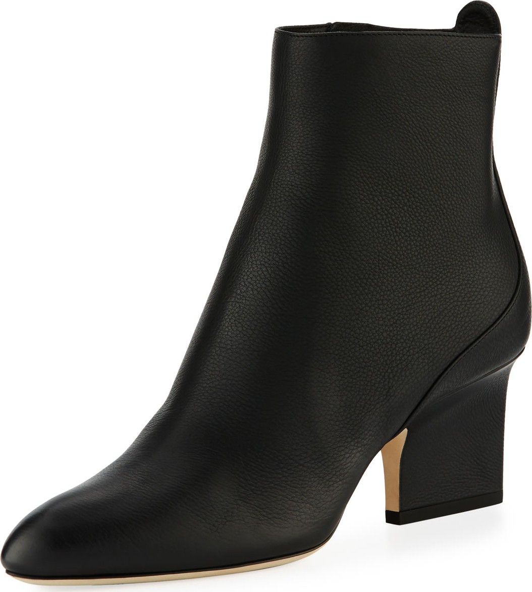 Jimmy Choo Autumn Grainy Leather 65mm Booties