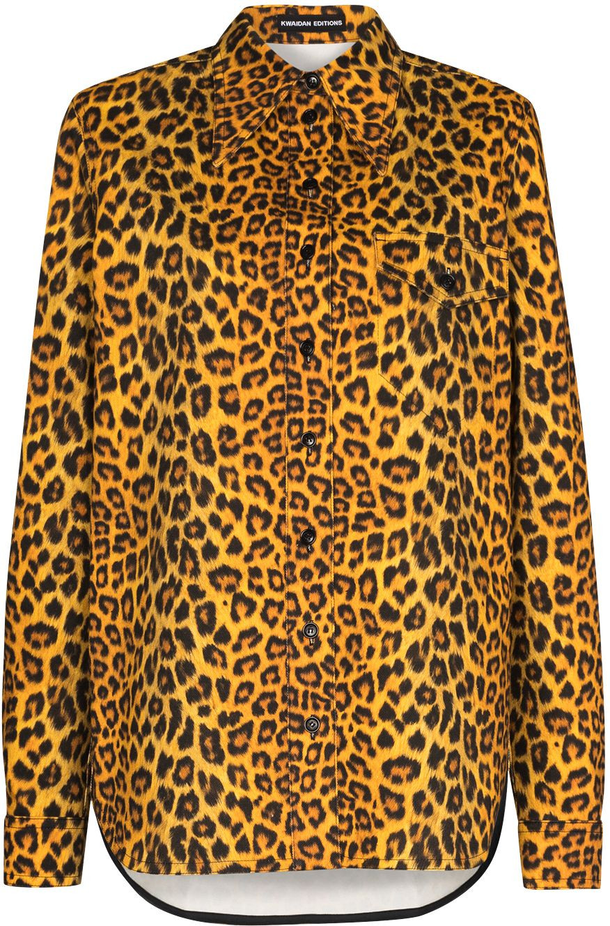 Kwaidan Editions - Leopard-print denim shirt