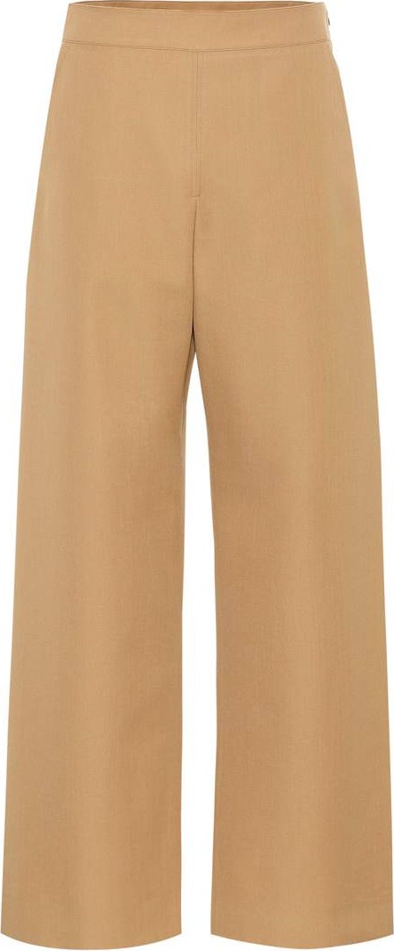 Marni High-rise wide-leg wool pants