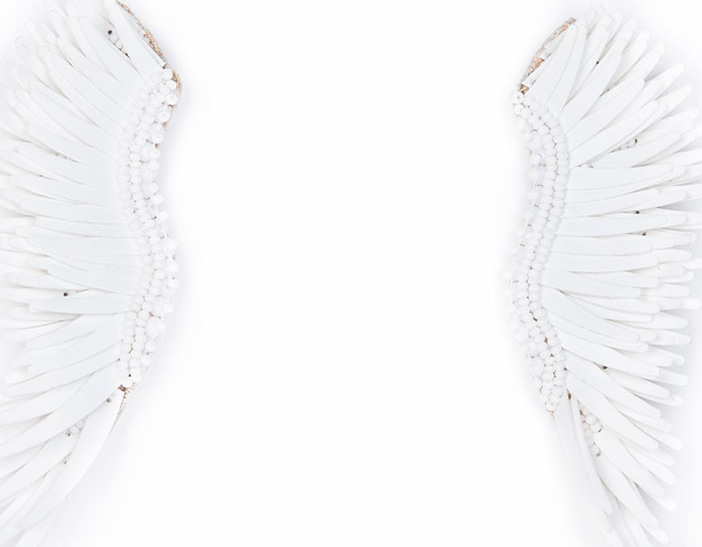 Mignonne Gavigan New York Madeline Matte Statement Earrings, White