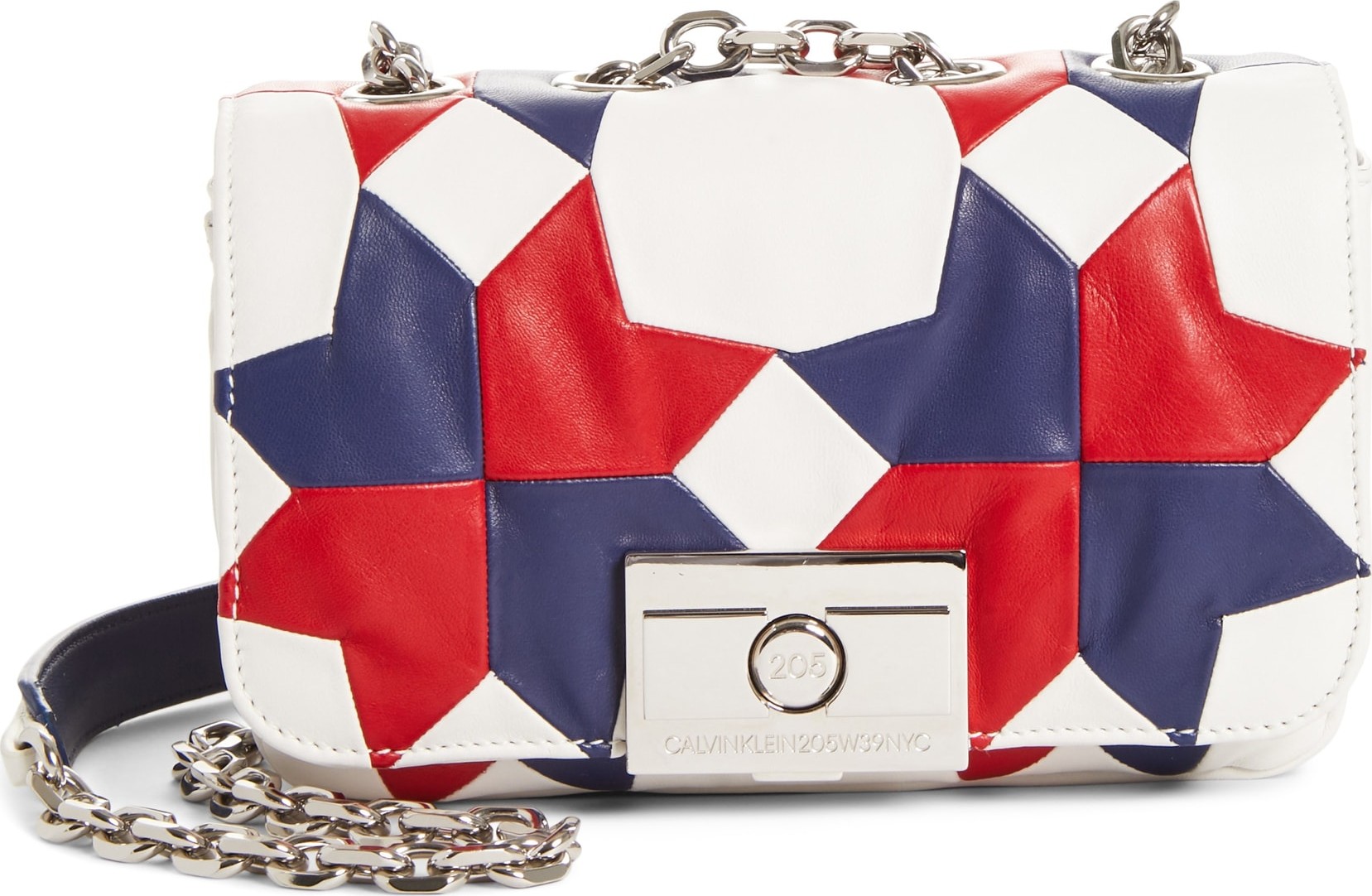 Calvin Klein 205W39NYC Patchwork Star Leather Shoulder Bag