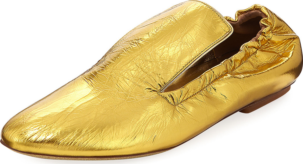 Dries Van Noten Gath Metallic Leather Loafer