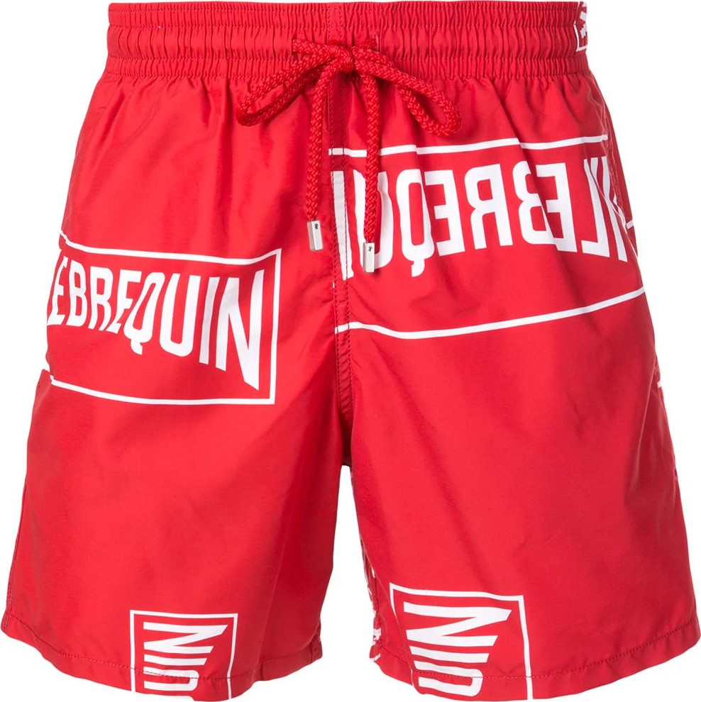 Vilebrequin logo print swim trunks