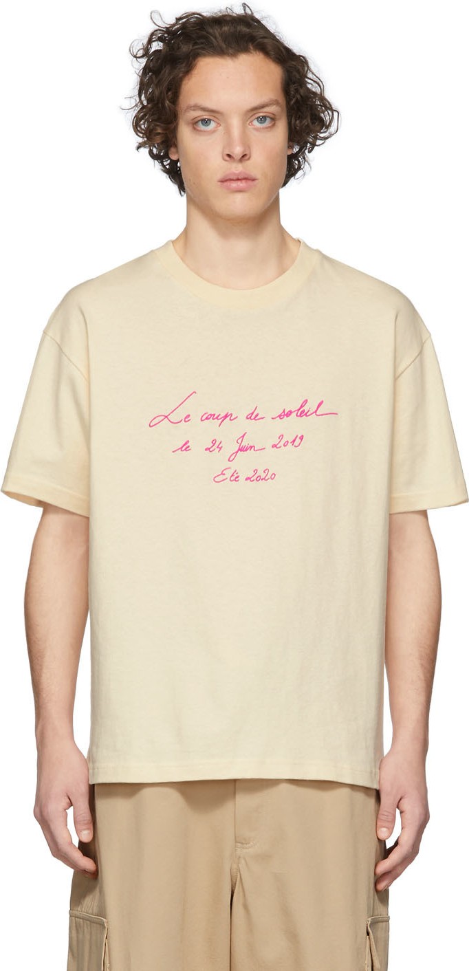 Jacquemus Yellow 'Le T-Shirt Coup De Soleil' T-Shirt
