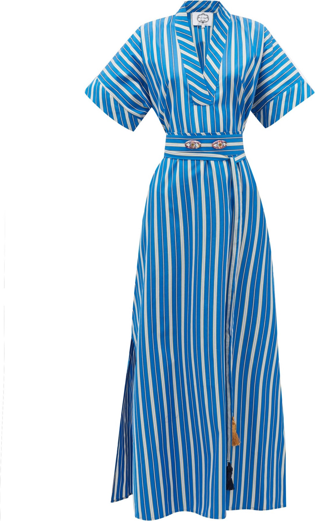 Evi Grintela Mamounia V-neck striped dress