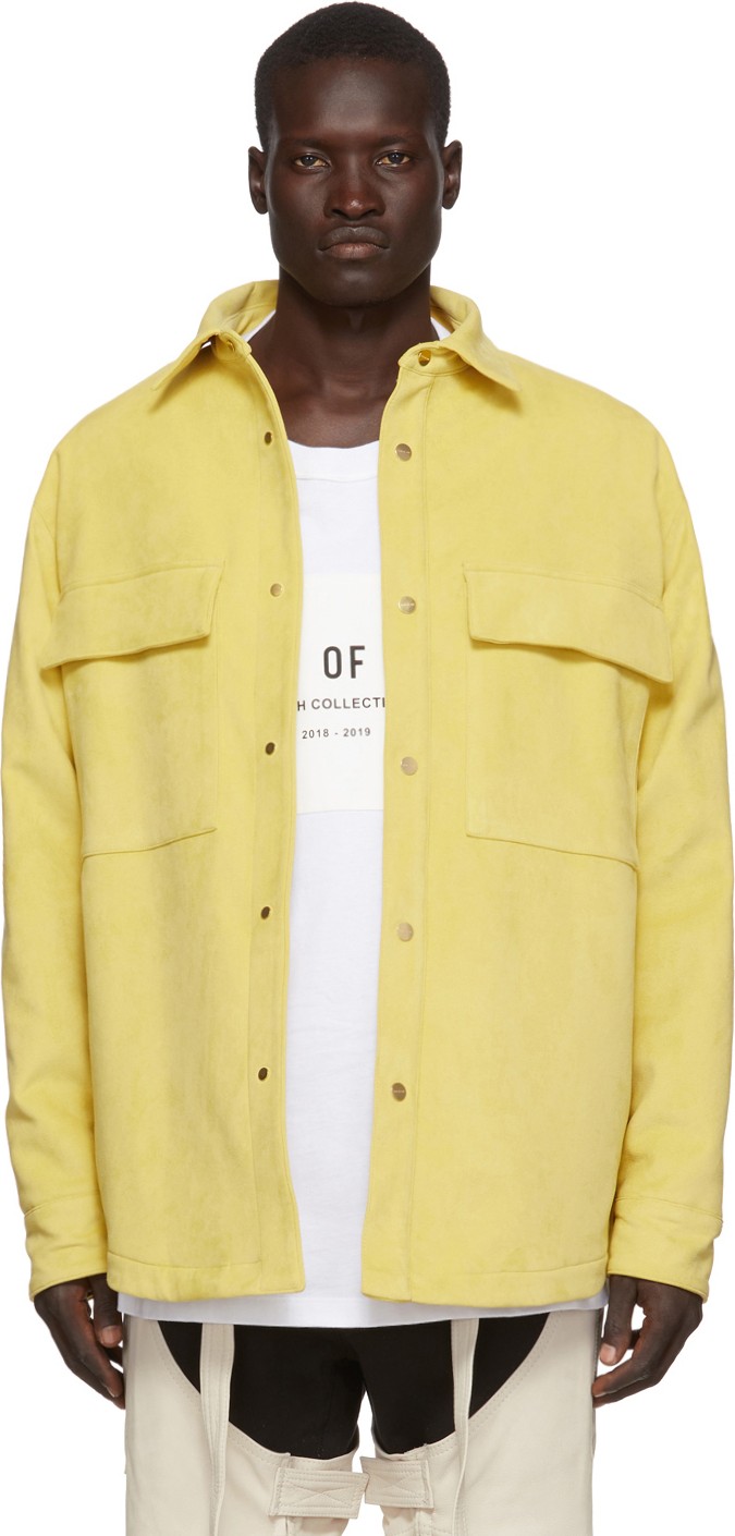 Fear of God Yellow Ultrasuede Shirt