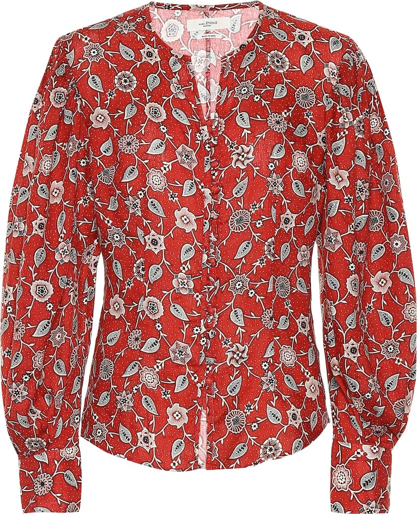 Isabel Marant Etoile Printed linen top