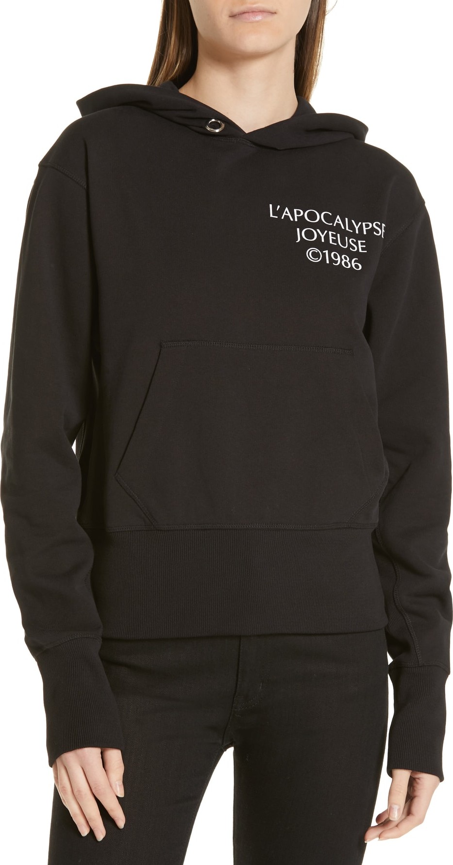 Helmut Lang Logo Hack Hoodie