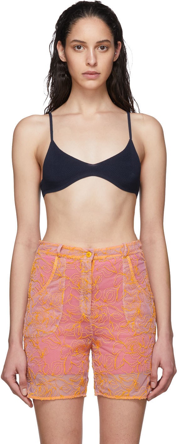 Jacquemus Navy 'Le Bandeau Valensole' Bra