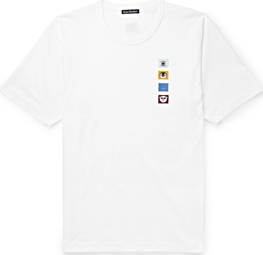 Acne Studios Appliquéd Cotton-Jersey T-Shirt