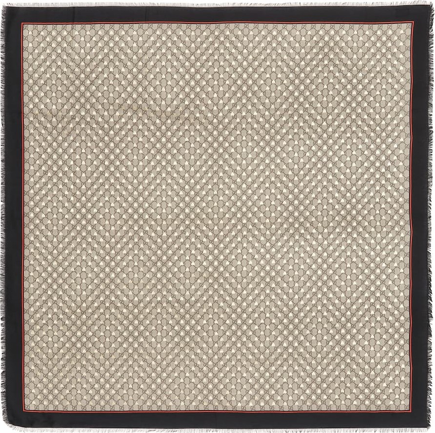 Gucci GG silk-blend scarf