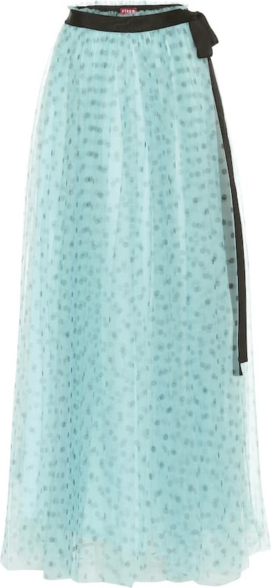 Staud Poppy tulle maxi skirt