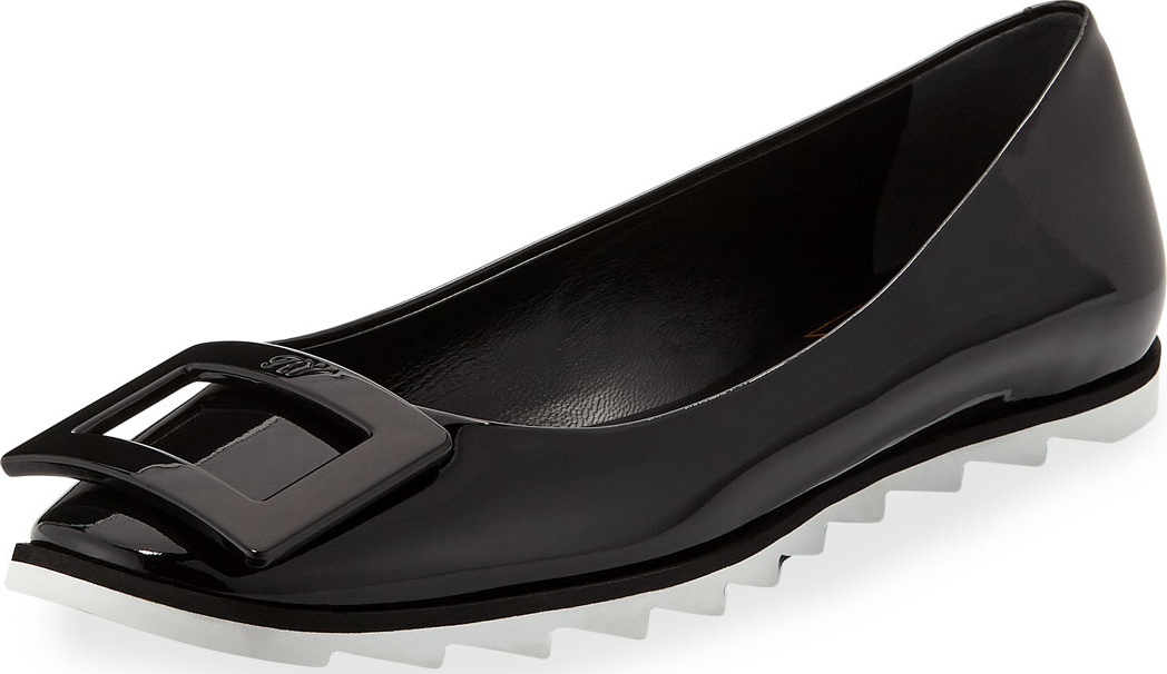 Roger Vivier Viv Gommette Sneaker-Style Ballet Flats