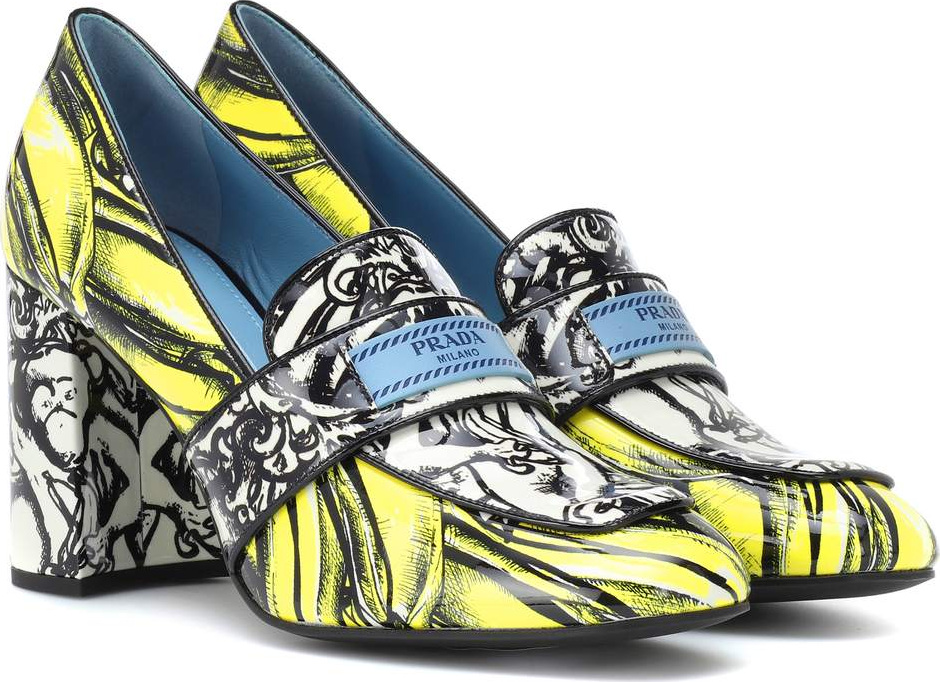 Prada Banana-printed pumps
